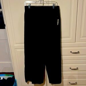 Black wide leg pants